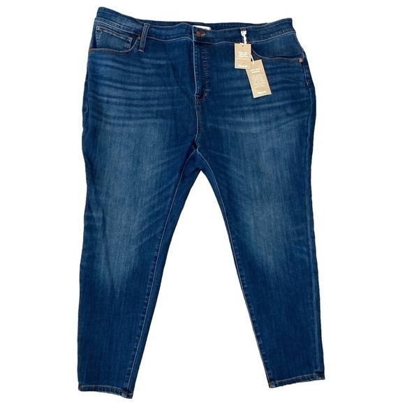 MADEWELL Petite Curvy High Rise Skinny Jeans in Danny Wash J7686 - Picture 5 of 10